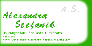 alexandra stefanik business card